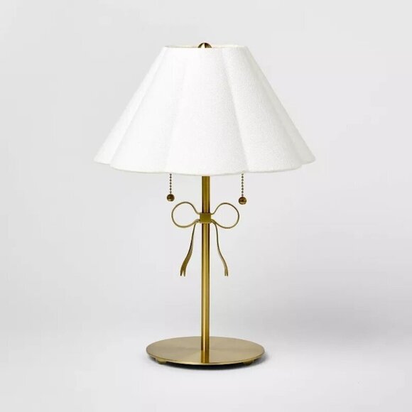 Stick Lamp with Bow Brass - Threshold Studio McGee Target Spring 2025 New in Box - Picture 1 of 8
